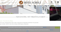 Desktop Screenshot of hotel-scholz.de