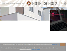 Tablet Screenshot of hotel-scholz.de